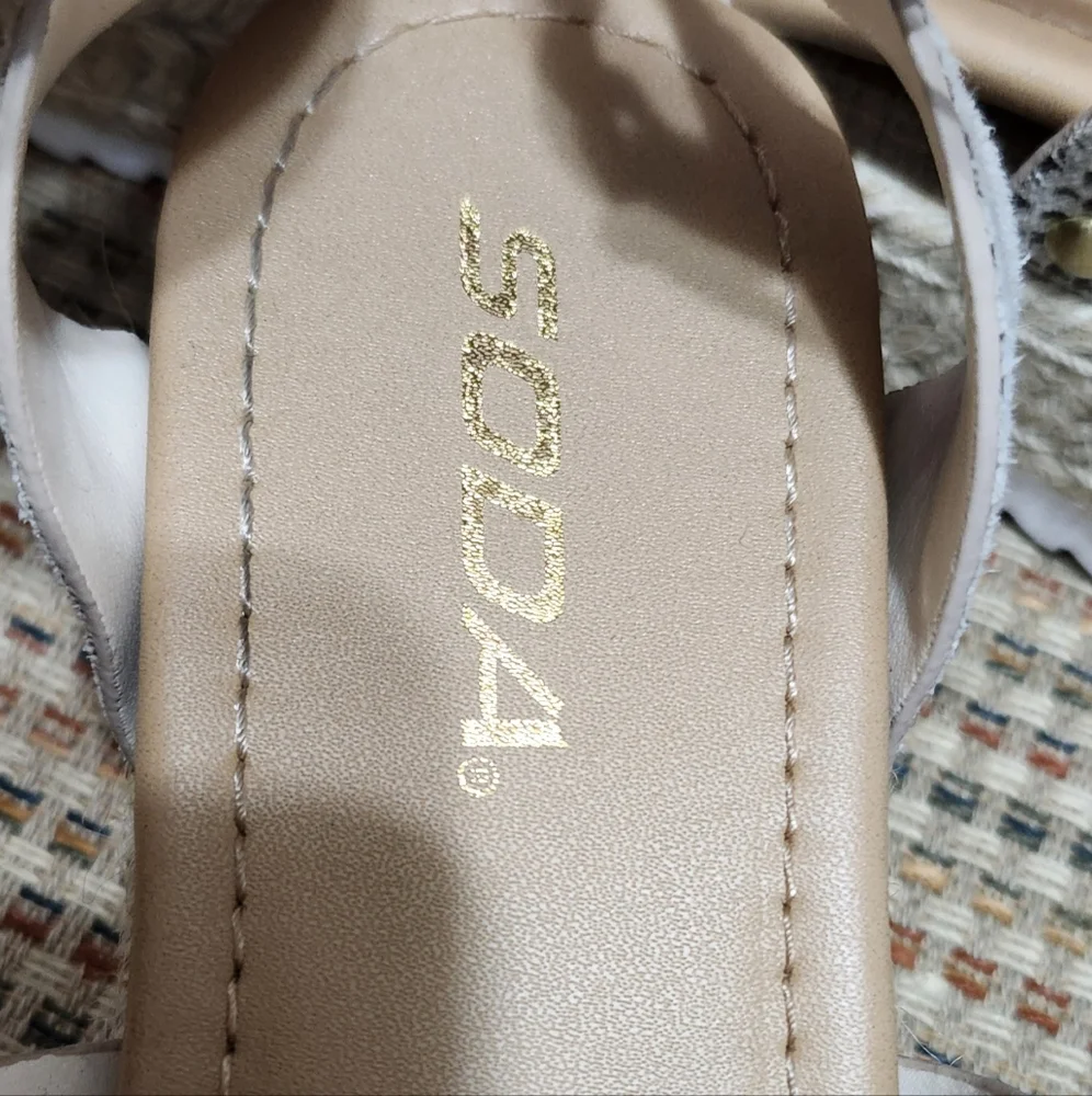 Espadrill Strappy‎ Platform Sandle Boutique By SODA Suze 6.5